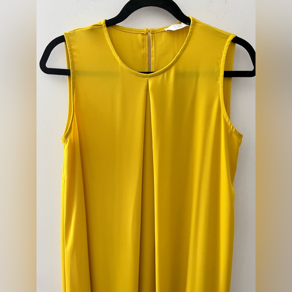 Mango Yellow Sleeveless Maxi Dress - Picture 4 of 9
